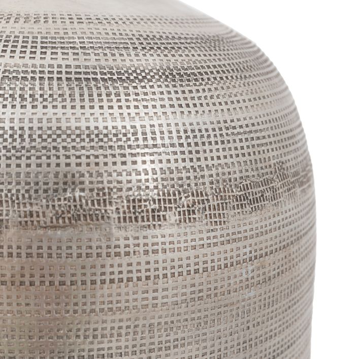 Zahara Hammered Metal Vase
