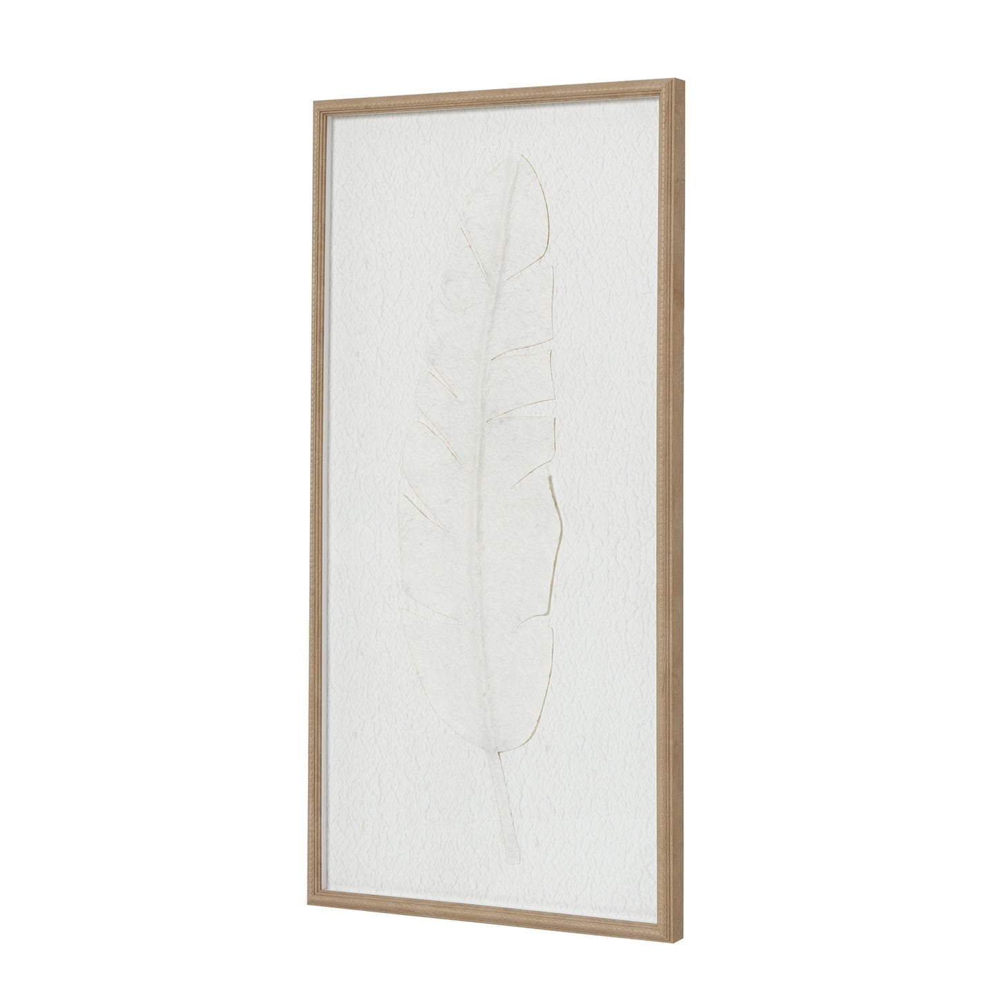 Feather Art Mounted In Beaded Frame
