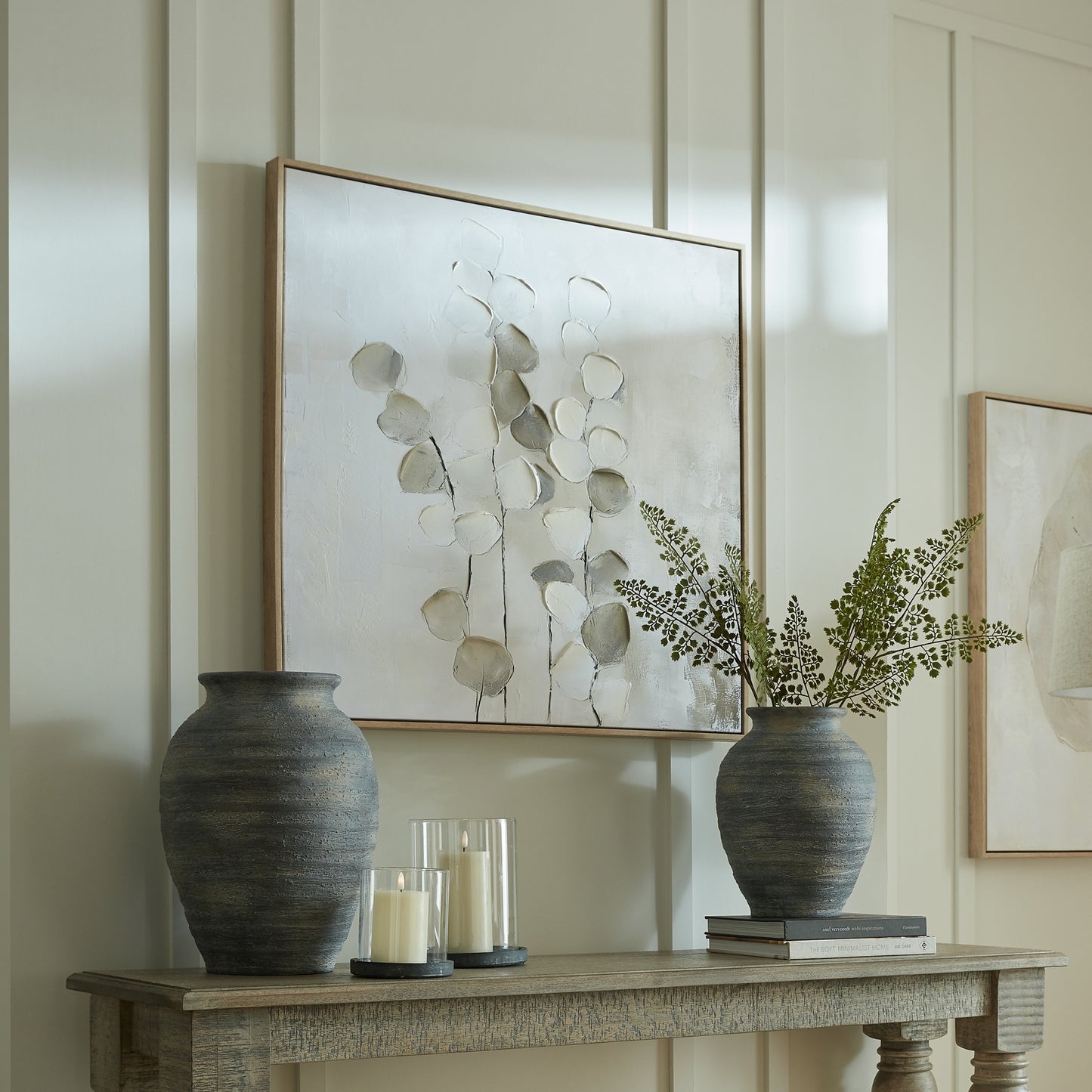 Nerina Hand Painted Canvas In Frame