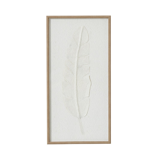 Feather Art Mounted In Beaded Frame