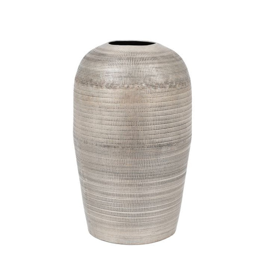 Zahara Hammered Metal Vase